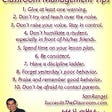 classroom management tips