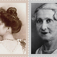 Jeanne Louise Calment at age 20 (left) and at age 70 (right)