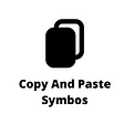 Copy And Paste Symbols