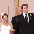 The wedding of Jim and Pam on The Office