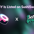 $IBY is listed at SushiSwap!