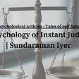 The psychology of instant judgement medium image