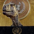 UN ropes in a 'dinosaur' to urge for immediate climate action