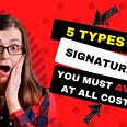 Top 5 Signature Types You Must Avoid At All Cost! | Learn Graphology Signature Analysis from Graphologymadesimple
