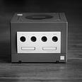 A frontal view of the Nintendo GameCube