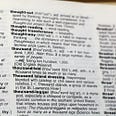 A page of a dictionary