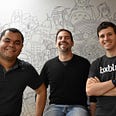 Roberto Braga, Gustavo Gorenstein and Fabricio Buzeto, founders of BX Blue