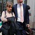 The actress Allison Mack departing a courthouse in Brooklyn last spring. She pleaded guilty to charges.