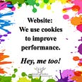 Joke — Website; We use cookies to improve performance. “Hey, me too!”