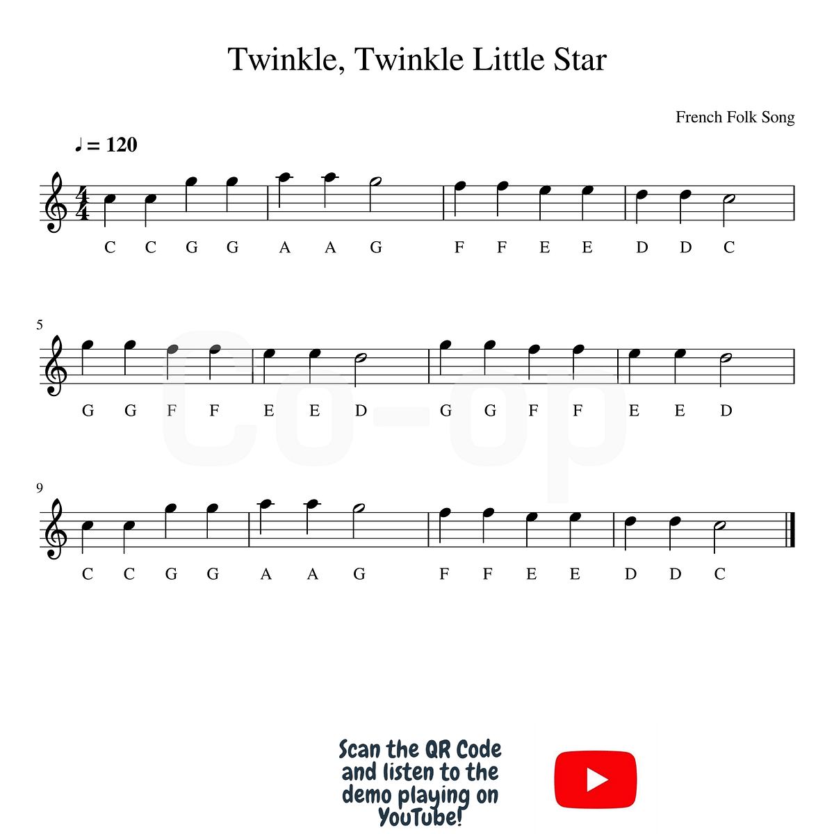 Learn Twinkle Twinkle Little Star In 5 Minutes By Co Op Music Co Op Music Medium