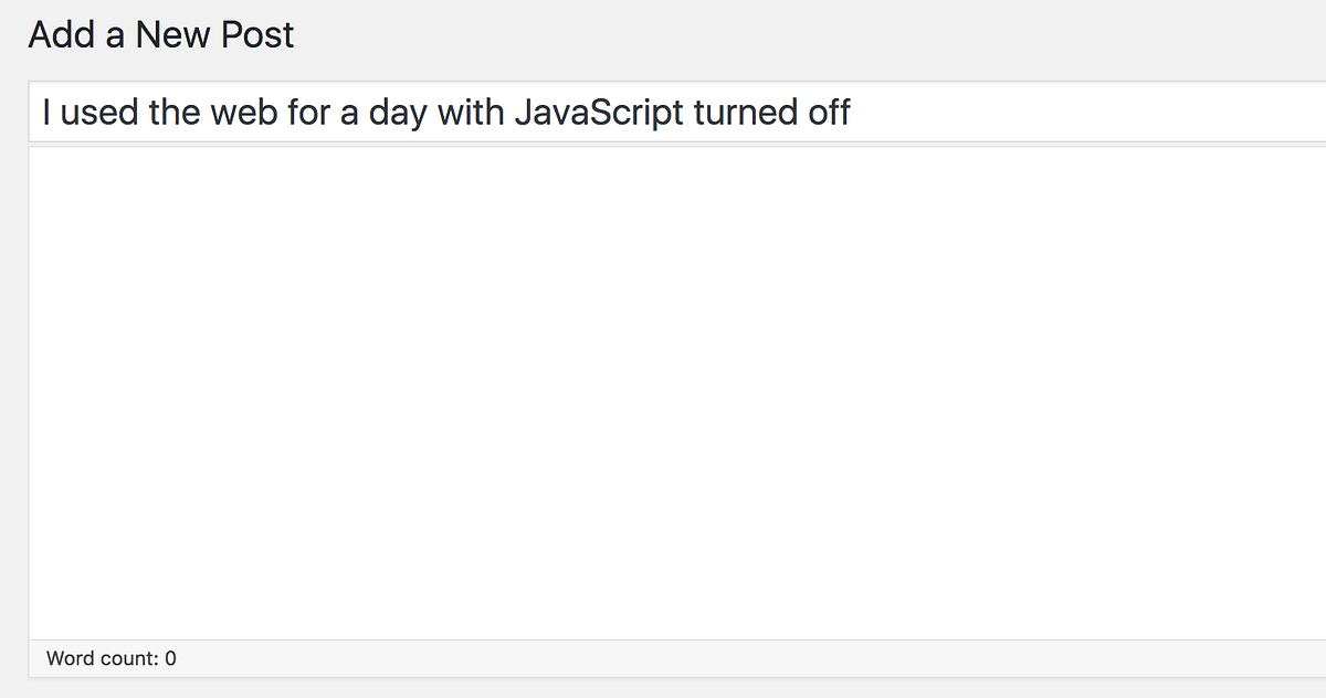 I Used The Web For A Day With JavaScript Turned Off | by Smashing ...