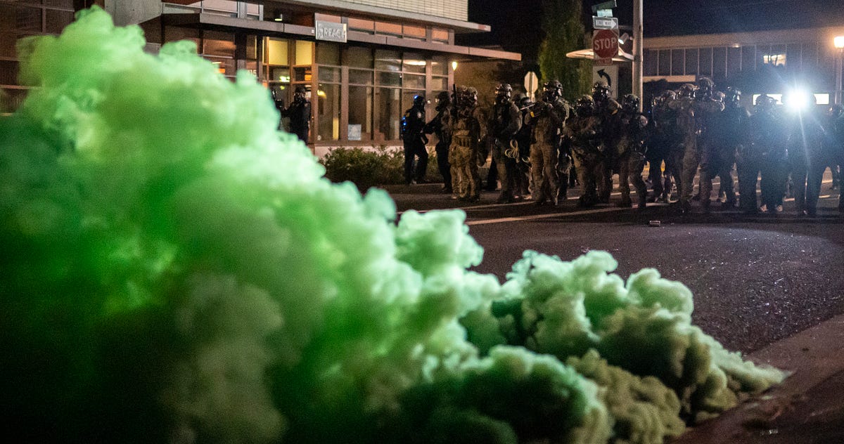 The Green Gas Used by Federal Agents in Portland Was Poisonous, Say
