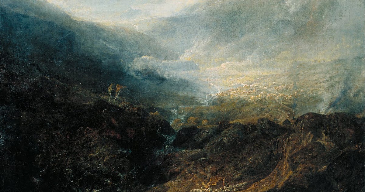 figures in a landscape painting