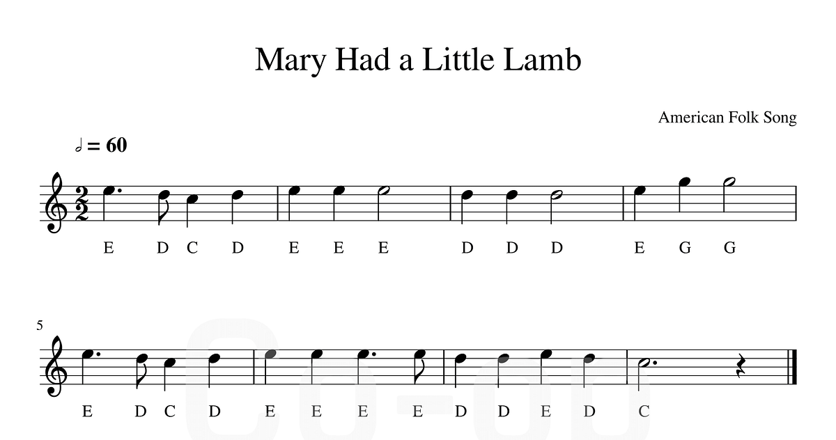 Learn “Mary Had a Little Lamb” in 5 Minutes - Co-op Music - Medium
