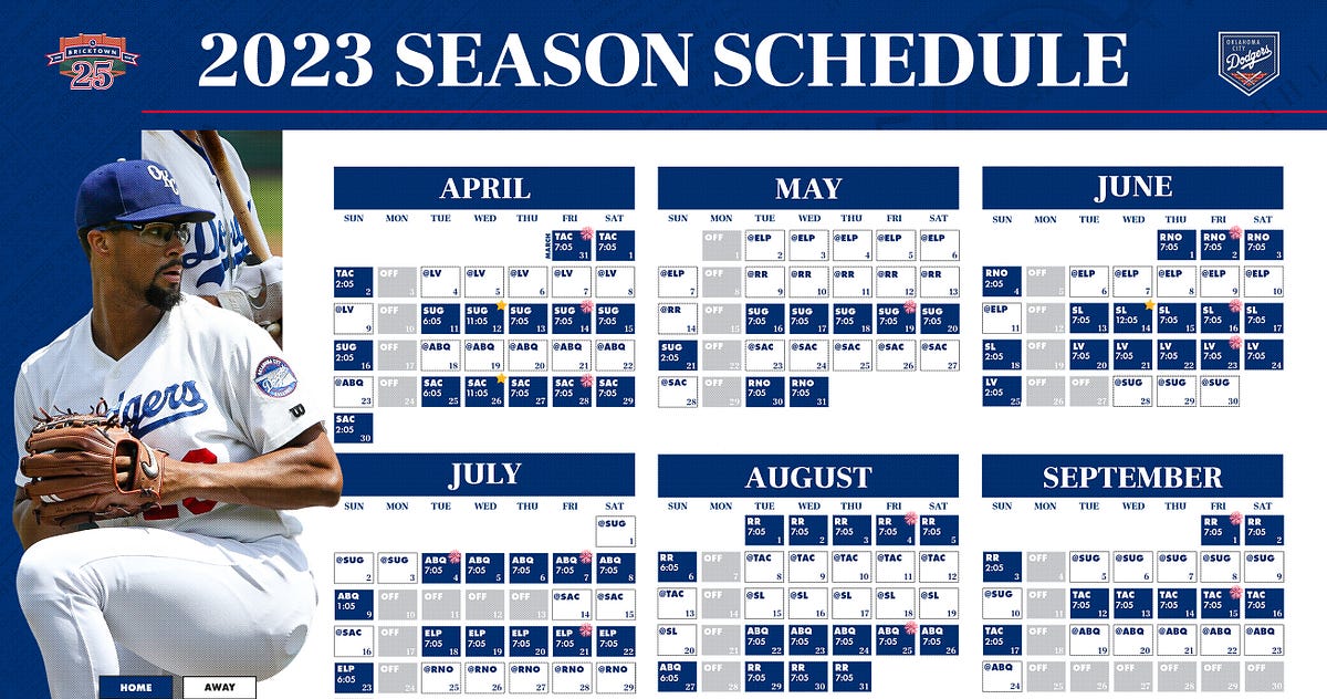 OKC Dodgers Announce 2023 Schedule by Lisa Johnson Beyond the