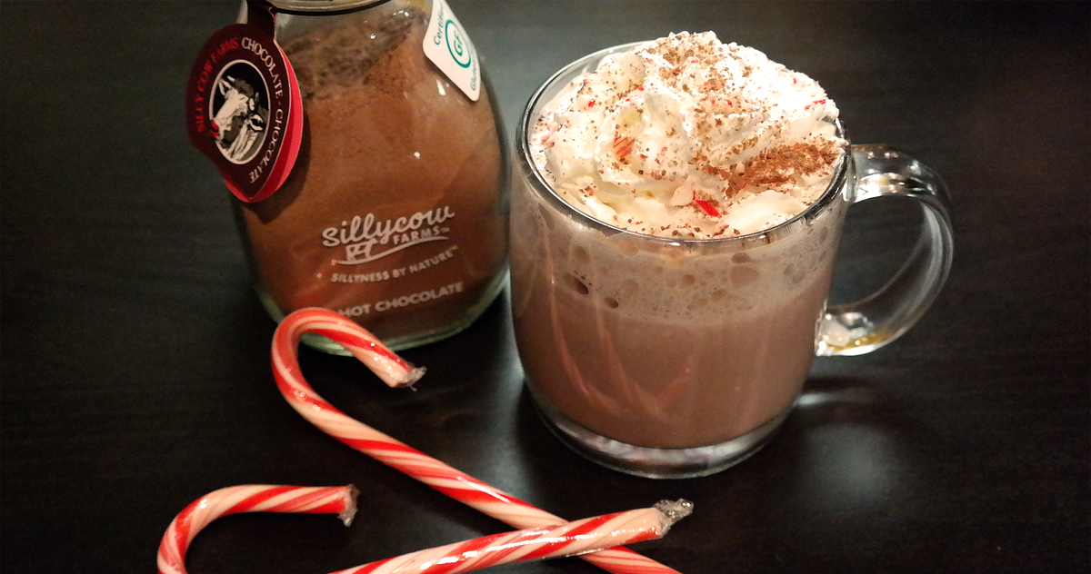 Candy Cane Hot Chocolate Recipe. A simple peppermint hot chocolate