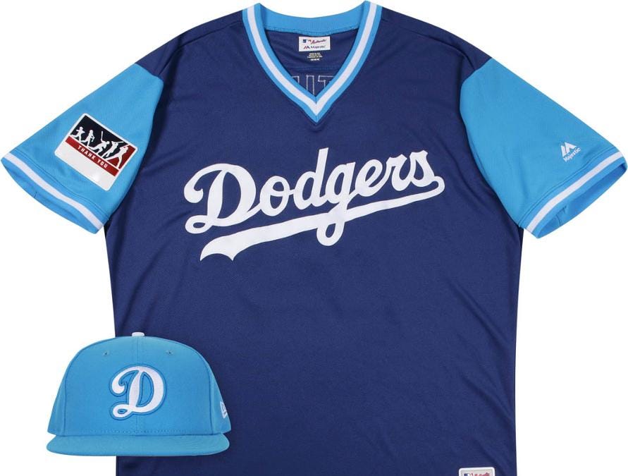 dodgers father's day jersey