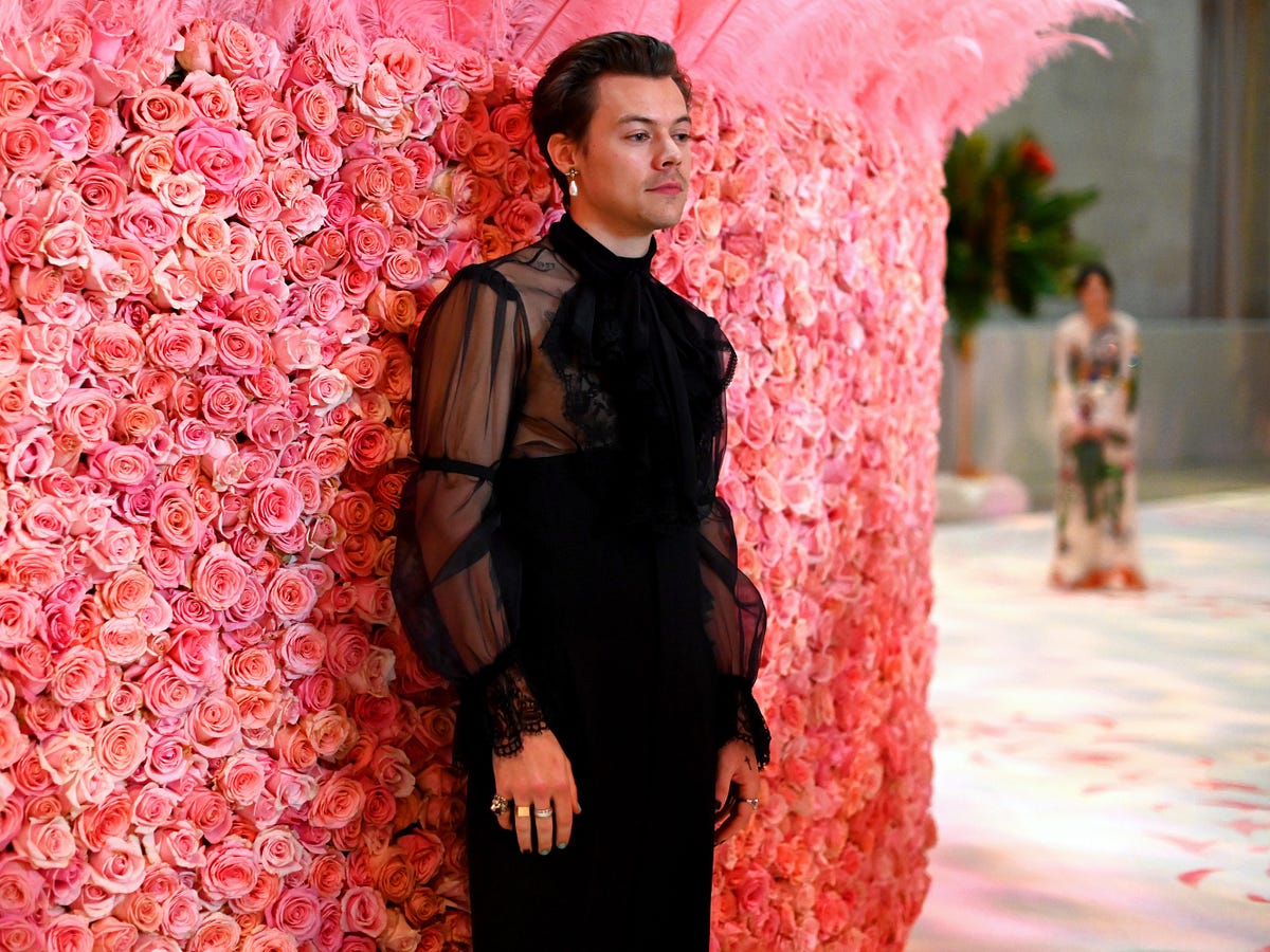 man wearing ladies dress
