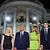 The Trump Family Looming in front of the White House after the final night of the RNC