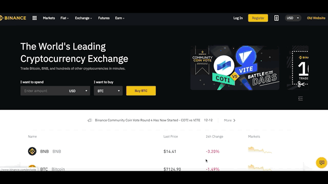 How to register Binance Exchange with email？