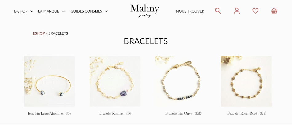 Case study: Website redesign proposition for Mahny Jewelry