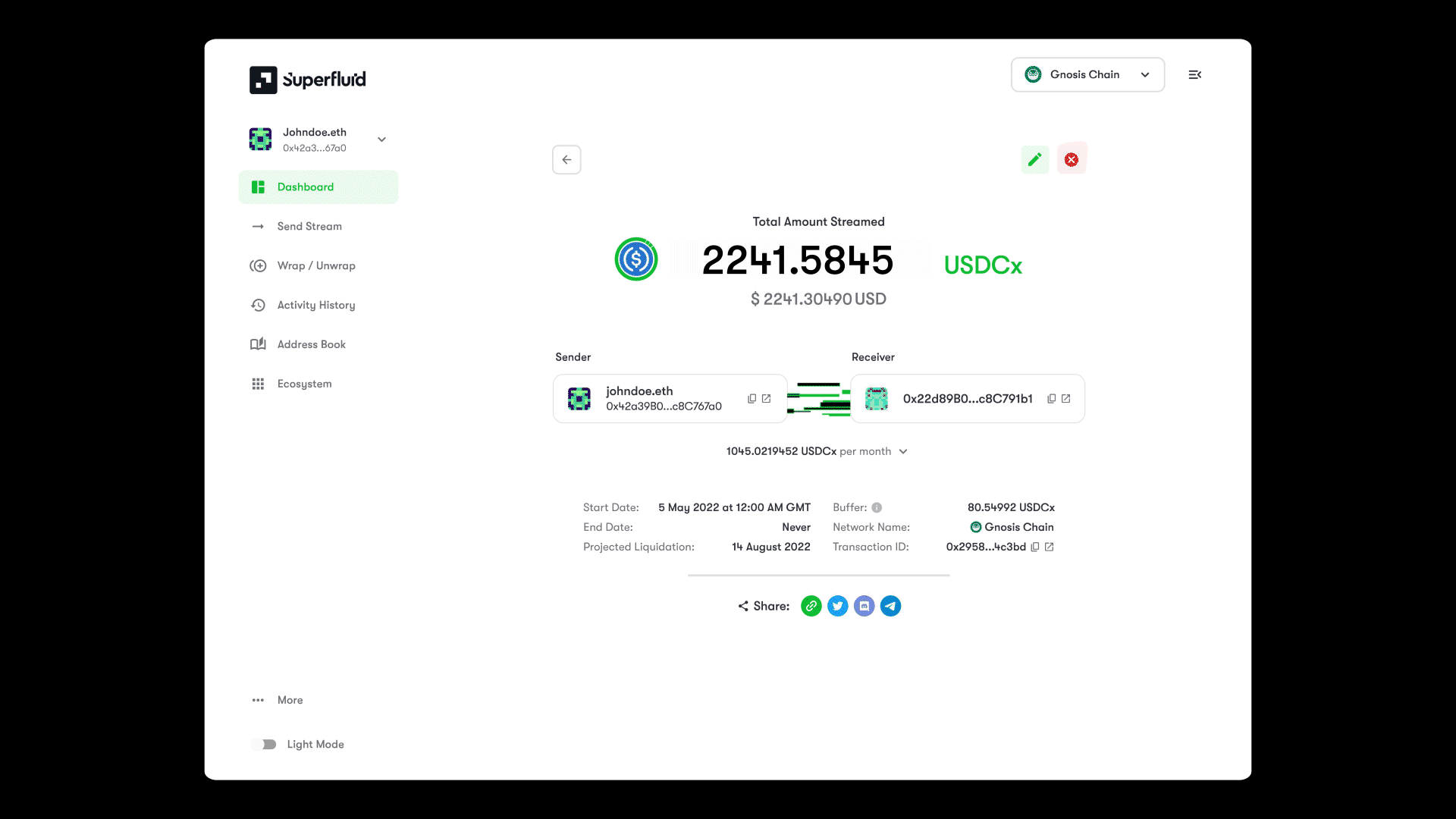Superfluid Dashboard V2 is Live: A Radical Improvement in Money Streaming UX