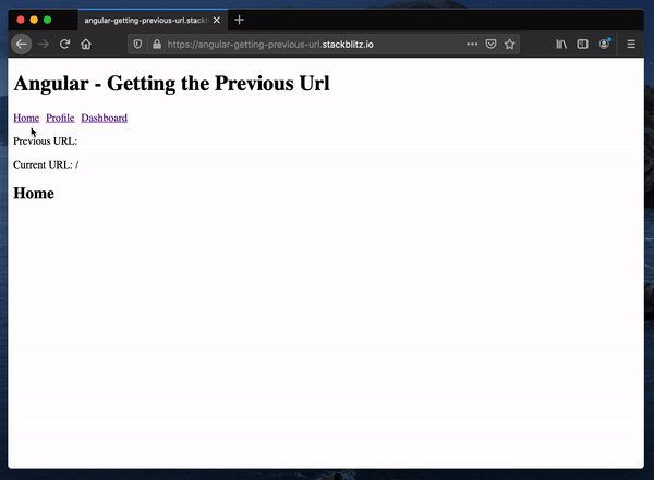 Accessing the Previous URL in Angular
