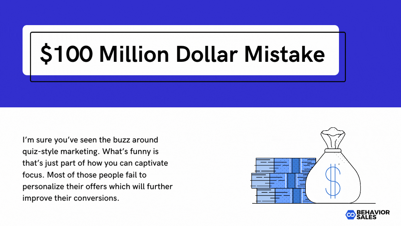 $100 Million dollar mistake…