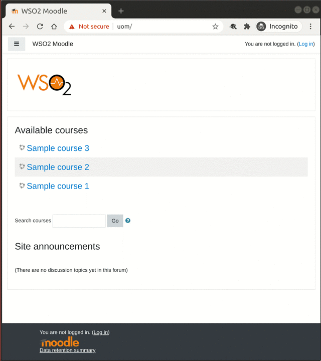 Integrating Moodle with WSO2 Identity Server