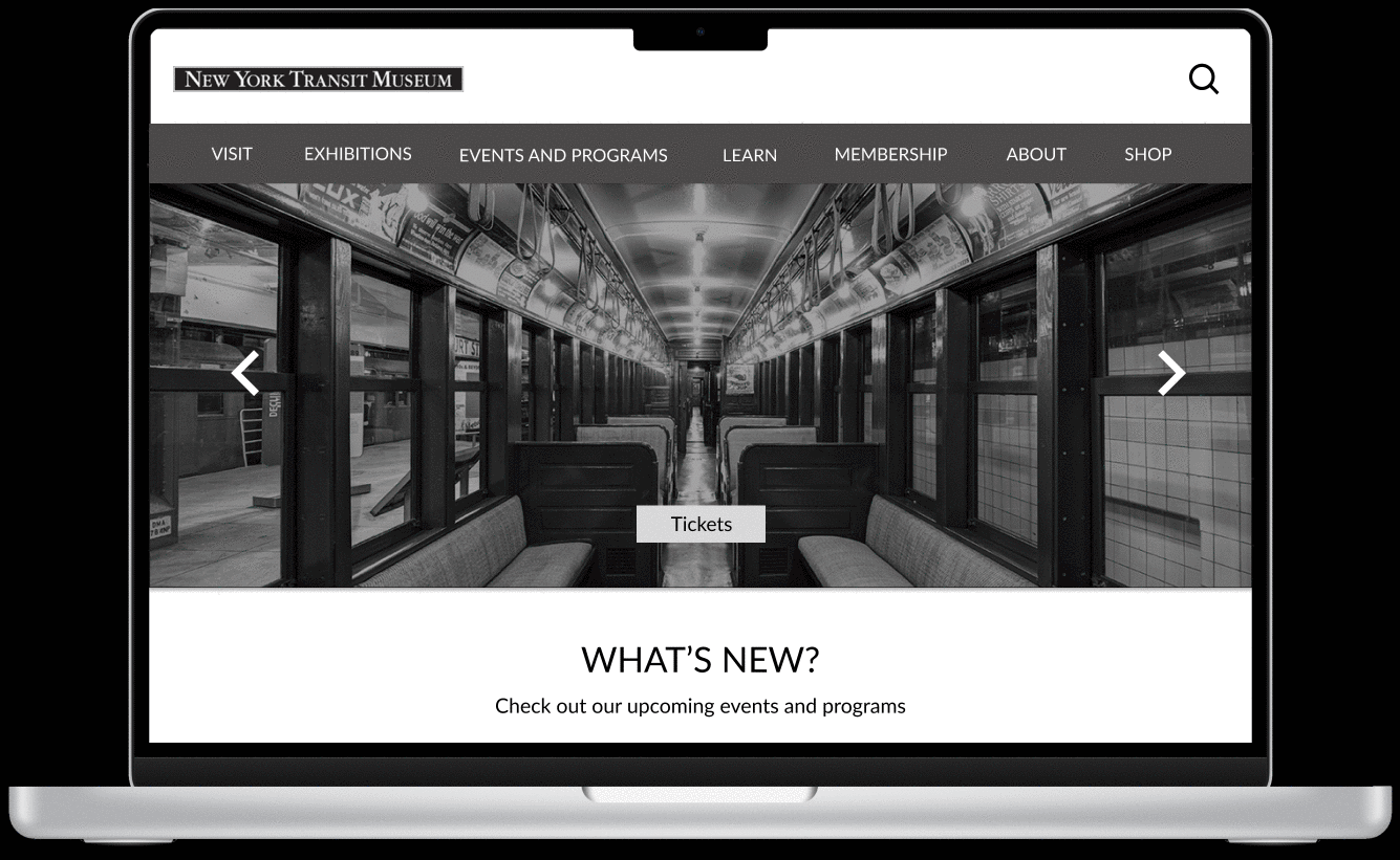 Modernizing the New York Transit Museum’s Website to Improve the Purchasing and Registering…