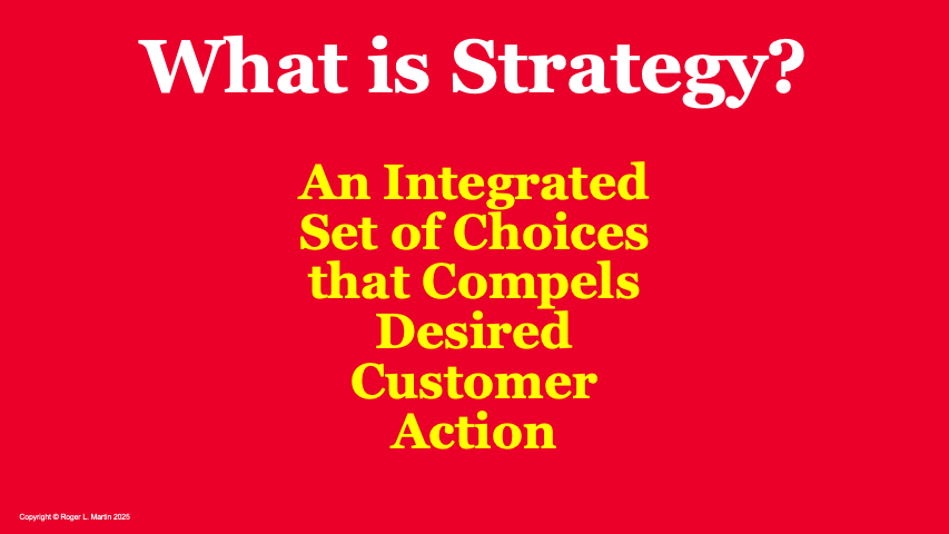 Revisiting My Definition of Strategy