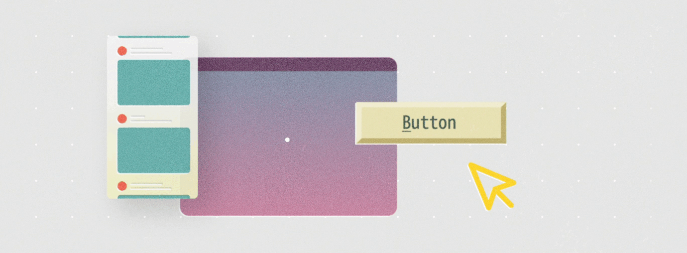 Abstract representation of various animated User Interface elements
