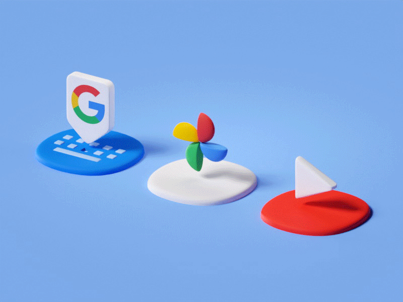 3D motion design for Google products
