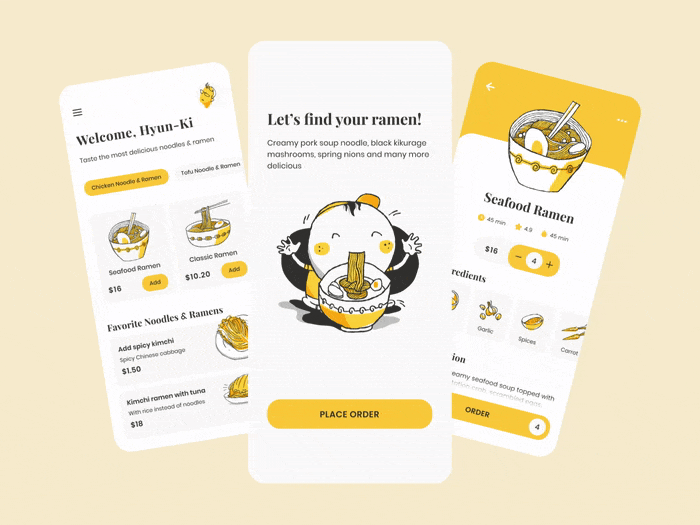 delivery app concept