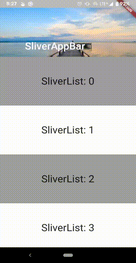 Flutter — Slivers and CustomScrollView