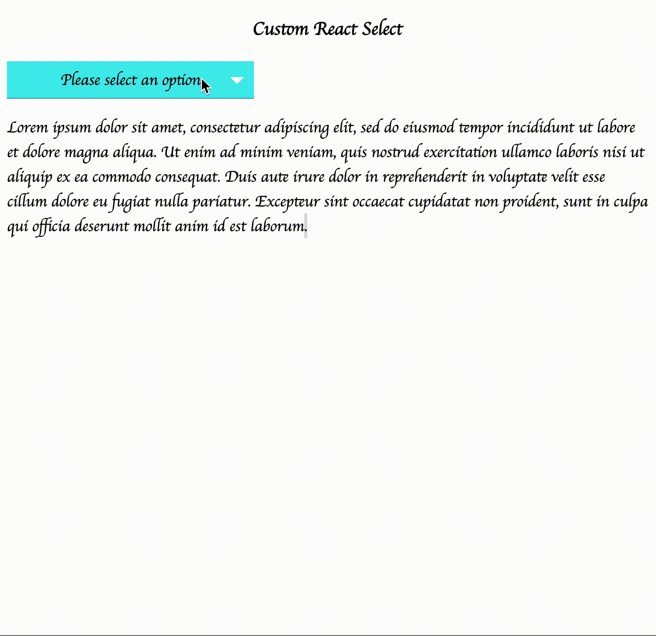 Creating Custom Select Component in ReactJS | by Swapnesh Sinha | Medium