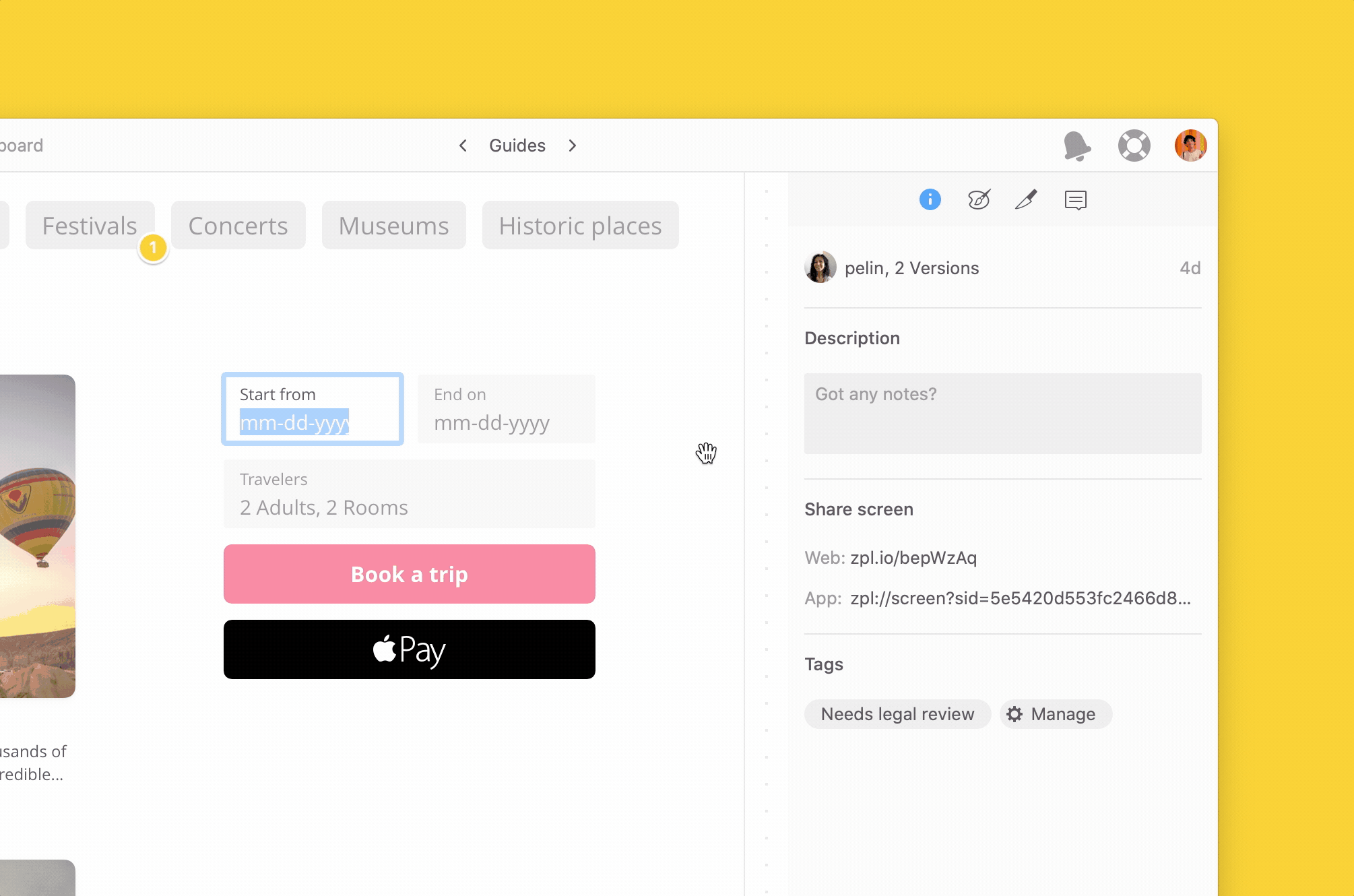 Zeplin React