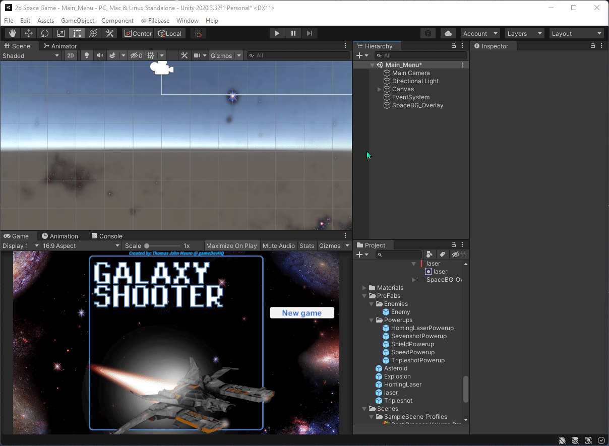 Sound Effects/Music Unity. The element of sound in a game is what