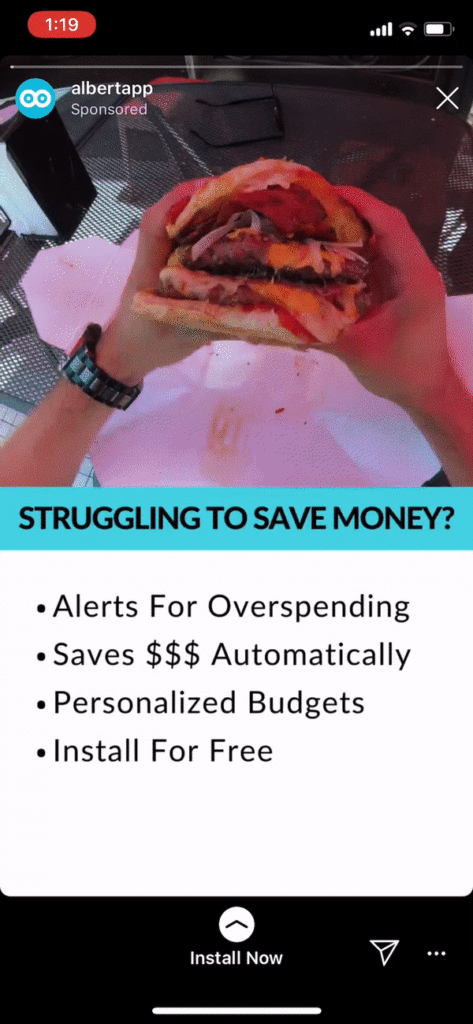 albert-app-instagram-story-ads