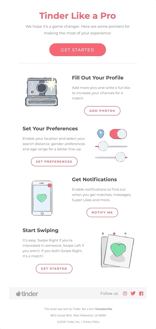 Use gifs in onboarding emails