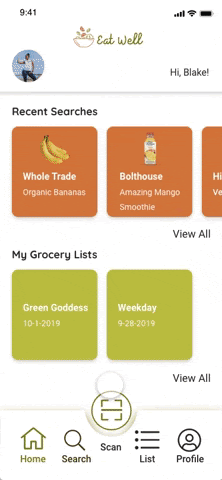 Scan and view nutrition GIF