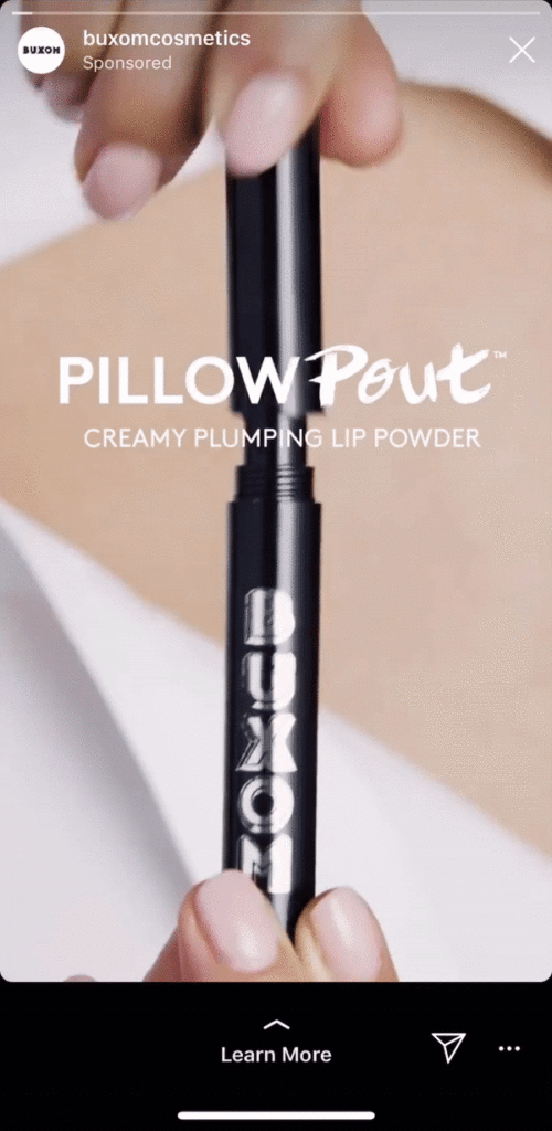 buxom-cosmetics-instagram-story-ad