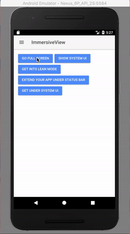 Immersive Android Application
