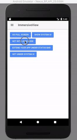 Lean Mode Full Screen Android