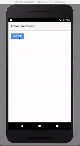 Action Sheet