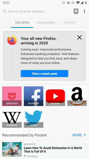 Showing contents of a private Firefox file