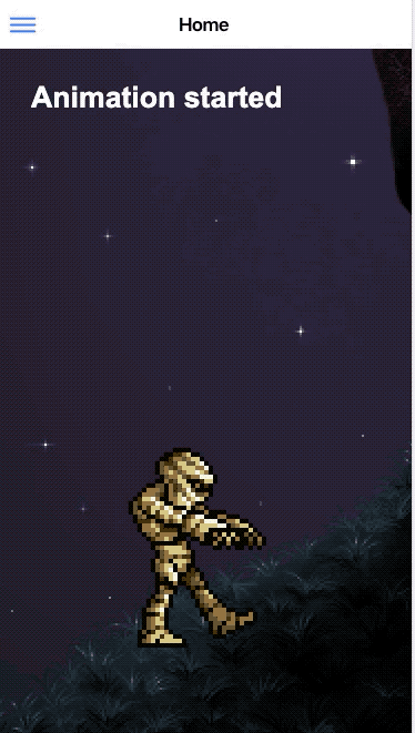 A zombie walking — Using Phaser in capacitor app