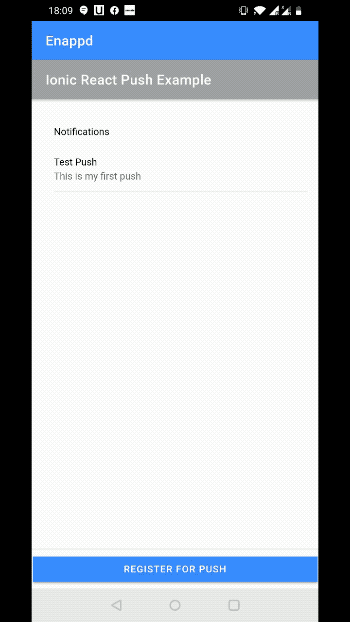Register your device for Push notification — receive token from FCM server
