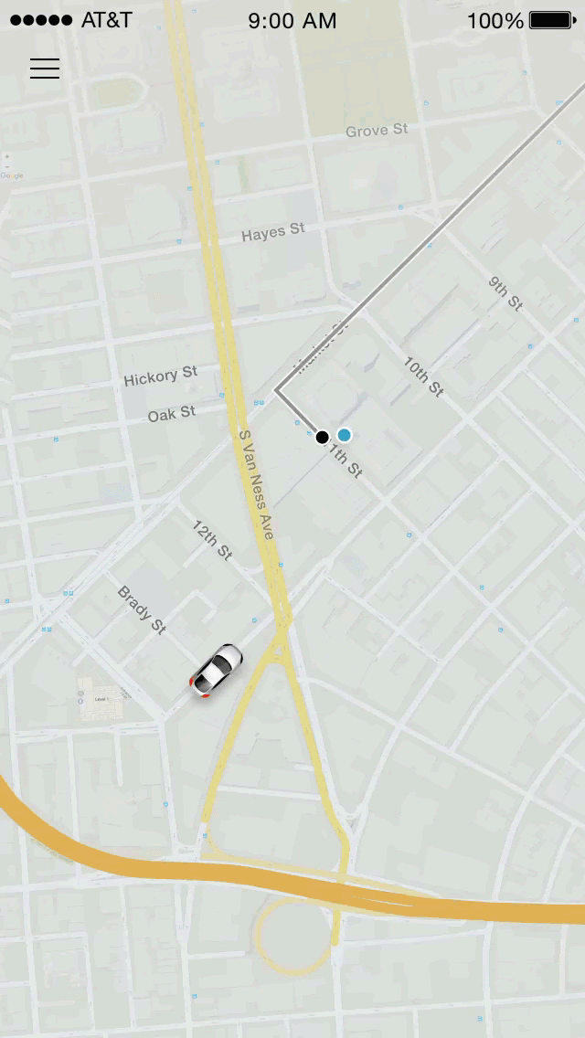 Screenshot of the 3rd Uber design, codename “Helix”