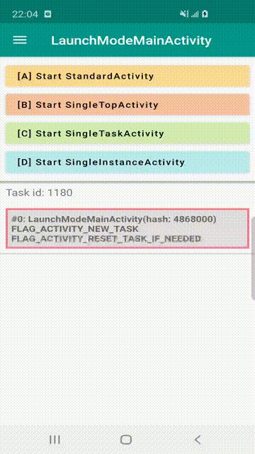 Tasks & Back Stack